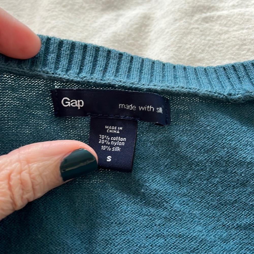 Gap cotton silk cardigan
